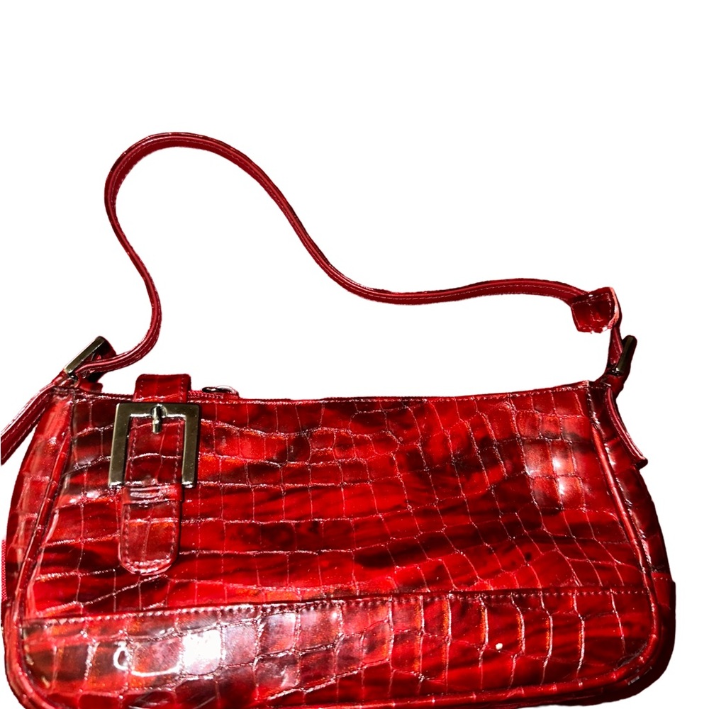 Stuart Weitzman Red And Black Handbag - image 2
